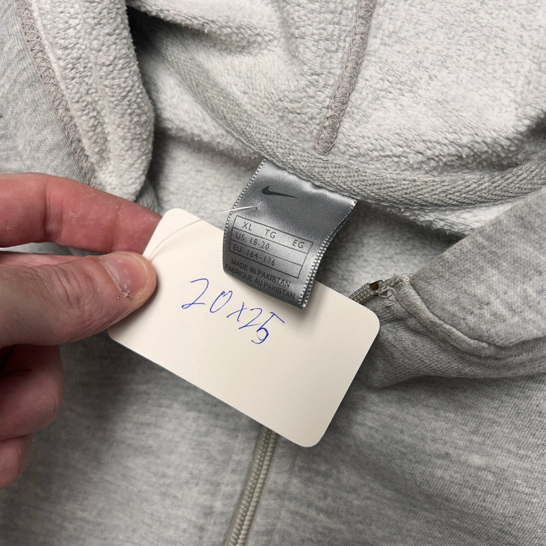 Vintage Kid's Nike Swoosh Gray Hoodie size XL