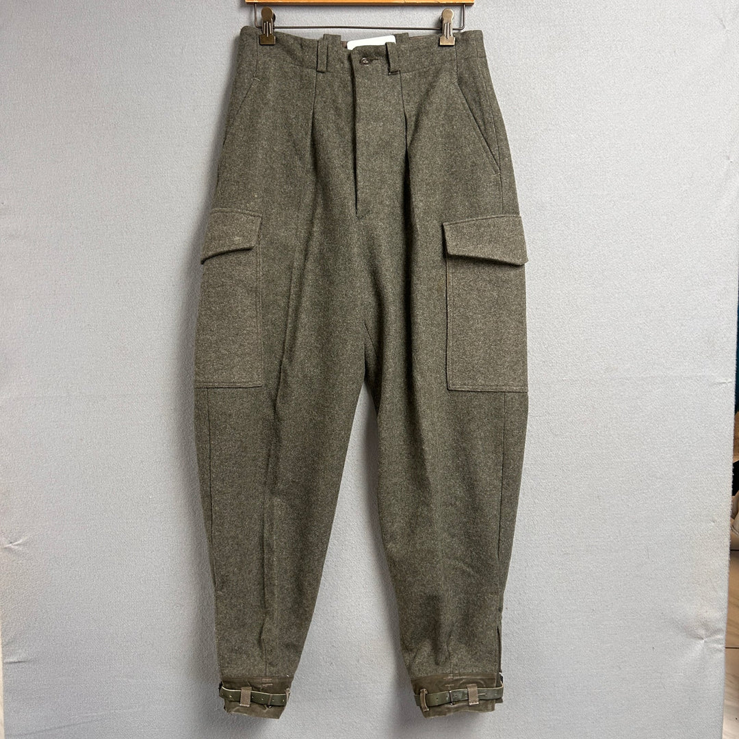 Vintage Swedish Army Wool Pants Size 30x30