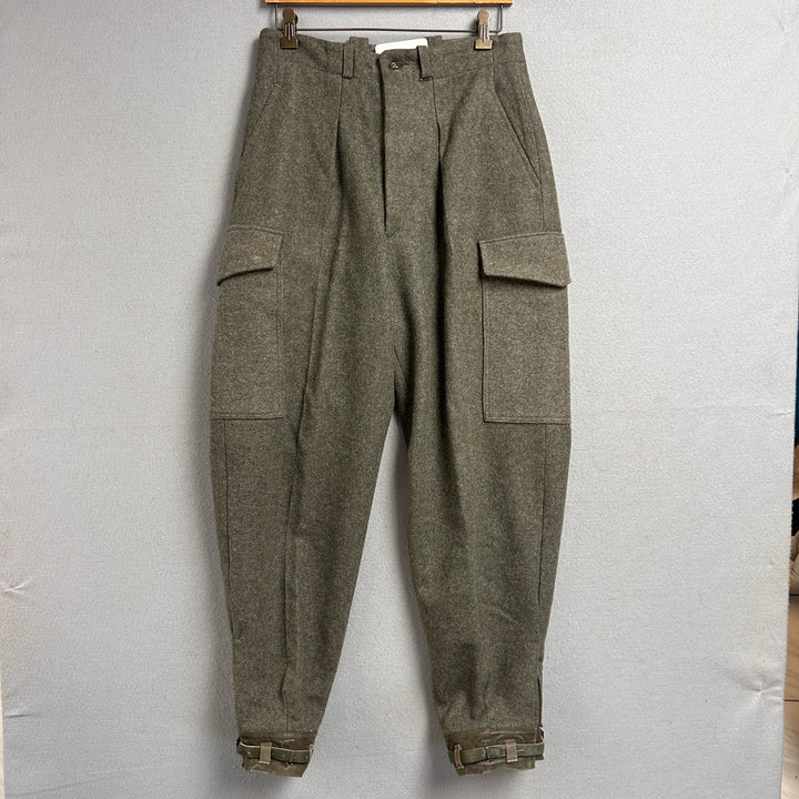 Vintage Swedish Army Wool Pants Size 30x30