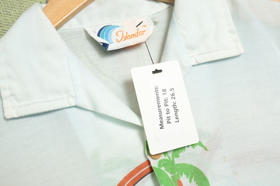 Islander Vintage Surf Shirt Small 80s
