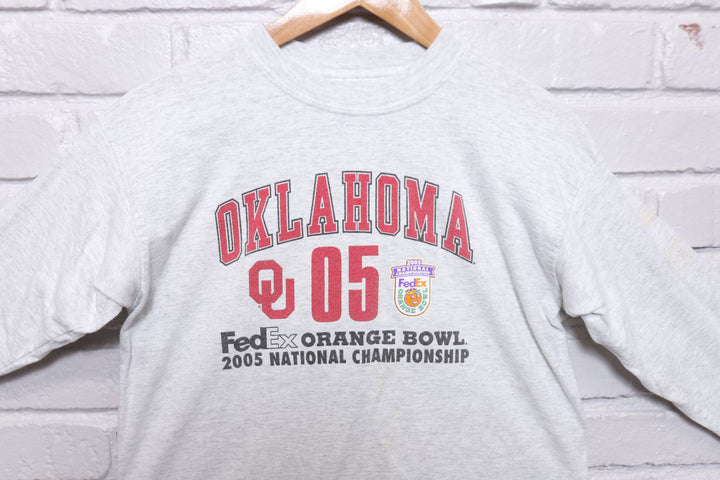 Oklahoma Sooners Vintage Orange Bowl LS T Shirt 2000s Youth Large