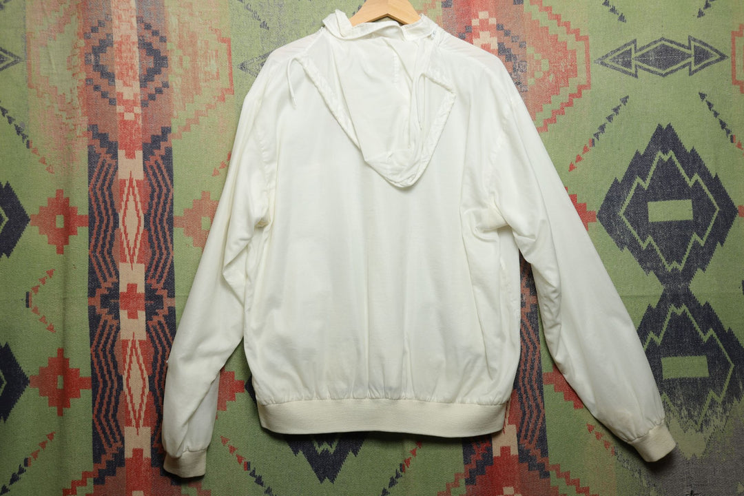 Hauna Kea Hawaii Vintage Izod Jacket XL 80s  Windbreaker White