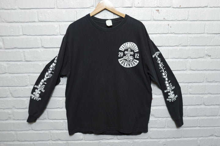Fayetteville Arkansas Motorcycle Rally LS T Shirt 2012 XL