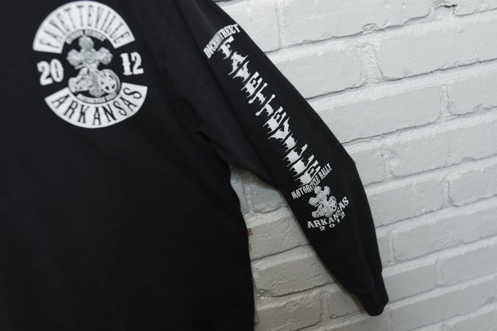 Fayetteville Arkansas Motorcycle Rally LS T Shirt 2012 XL
