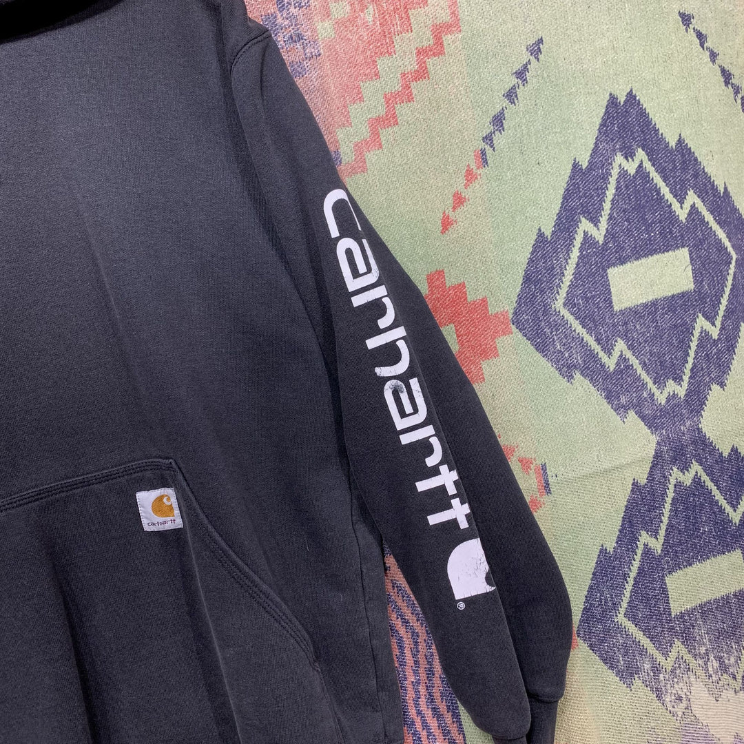 Carhartt Faded Sleeve Logo Hoodie Medium