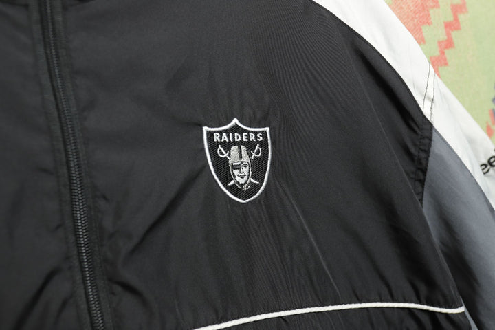 Oakland Raiders Vintage Reebok Windbreaker Jacket XXL 2000s