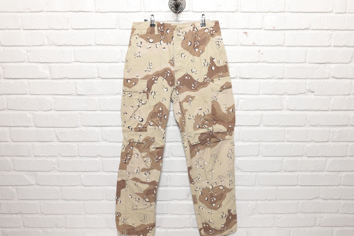 US Military Vintage Pants 80s 31/31 Desert Cookie Camo