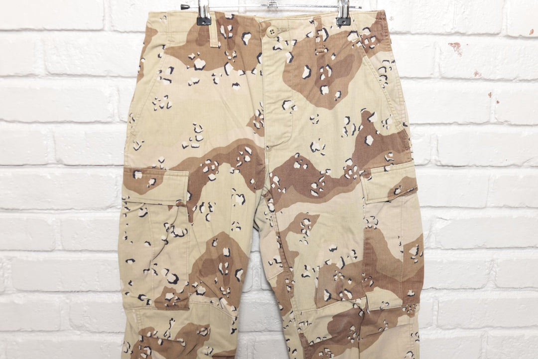 US Military Vintage Pants 80s 31/31 Desert Cookie Camo