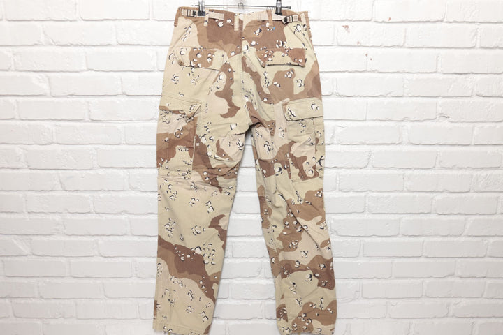 US Military Vintage Pants 80s 31/31 Desert Cookie Camo