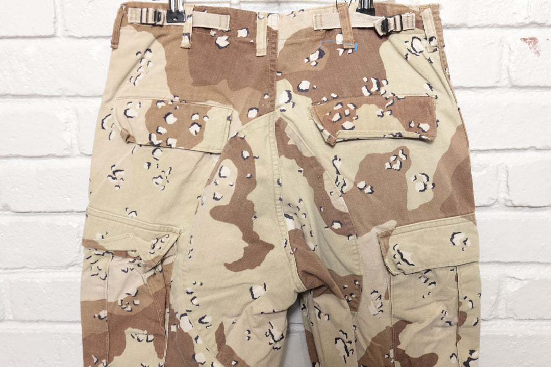 US Military Vintage Pants 80s 31/31 Desert Cookie Camo