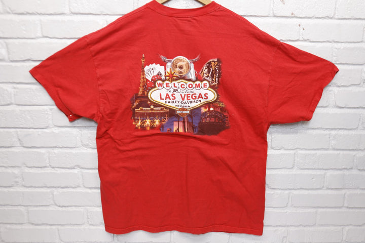 Harley Davidson Vintage Las Vegas T Shirt 2000s XXL