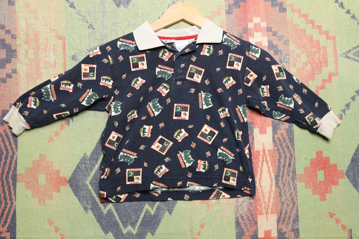McDonalds Vintage Kids Polo Shirt 4 90s