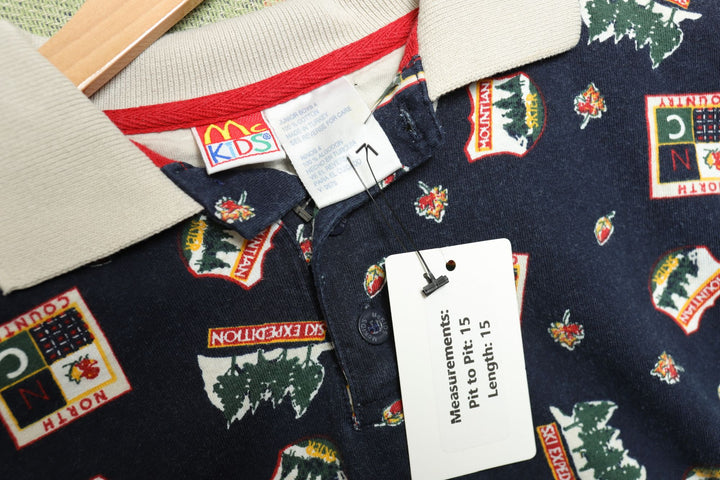 McDonalds Vintage Kids Polo Shirt 4 90s