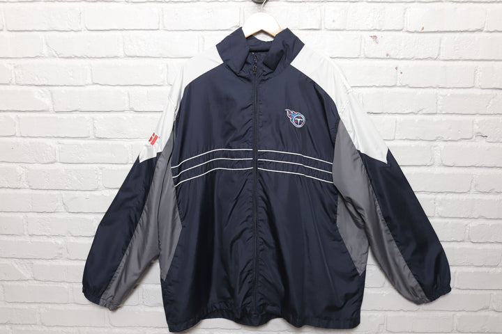 2000s Vintage Tennessee Titans Windbreaker Jacket Size XXL