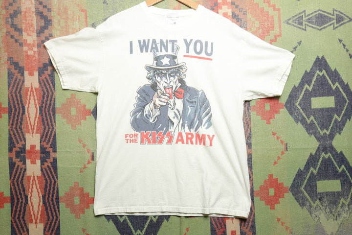 Kiss Army Vintage I Want You T Shirt Large 2000s Band Tour