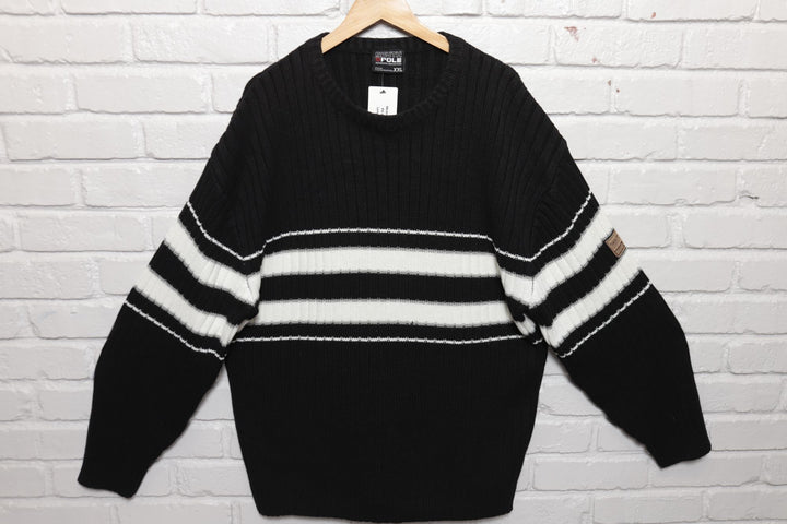 Southpole Vintage Striped Knit Y2k Sweater 2000s XXL