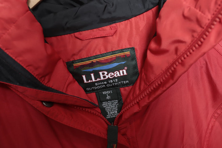 2000s Vintage LL Bean Red Windbreaker Jacket Size Large