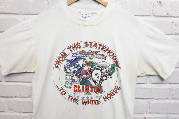 Bill Clinton Vintage Presidential T Shirt 90s Large
