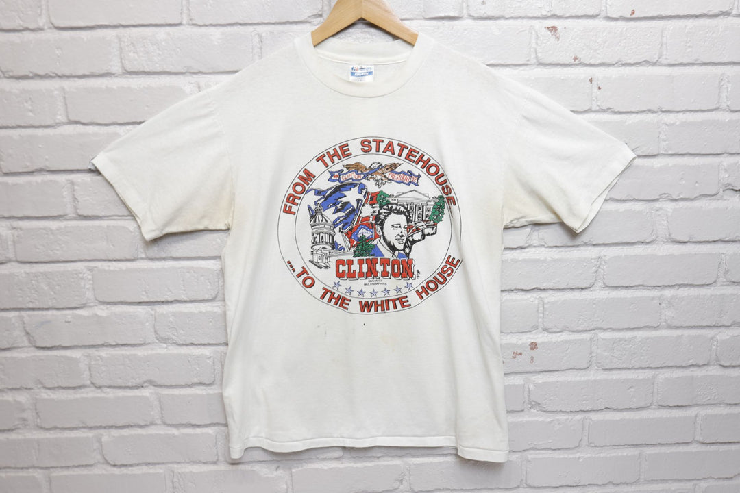 Bill Clinton Vintage Presidential T Shirt 90s Large