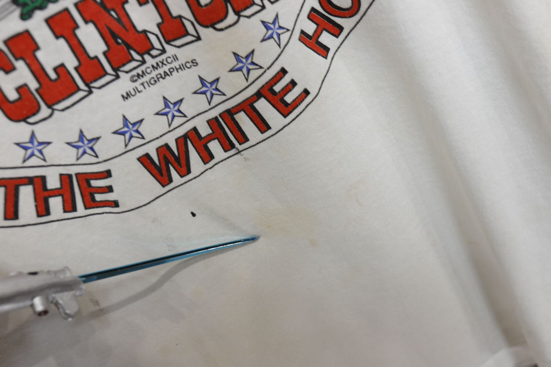 Bill Clinton Vintage Presidential T Shirt 90s Large