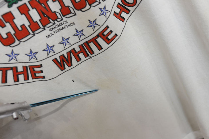 Bill Clinton Vintage Presidential T Shirt 90s Large