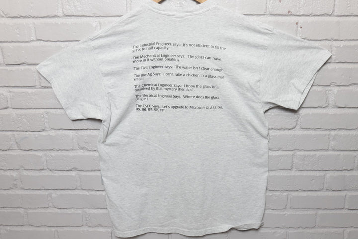 2000s Vintage University of Arkansas Engineering Fraternity T Shirt Size XL