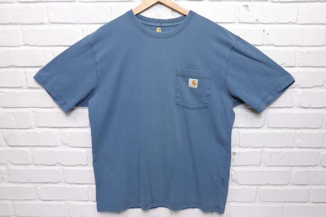 Carhartt Vintage Blue Pocket T Shirt 2000s Medium