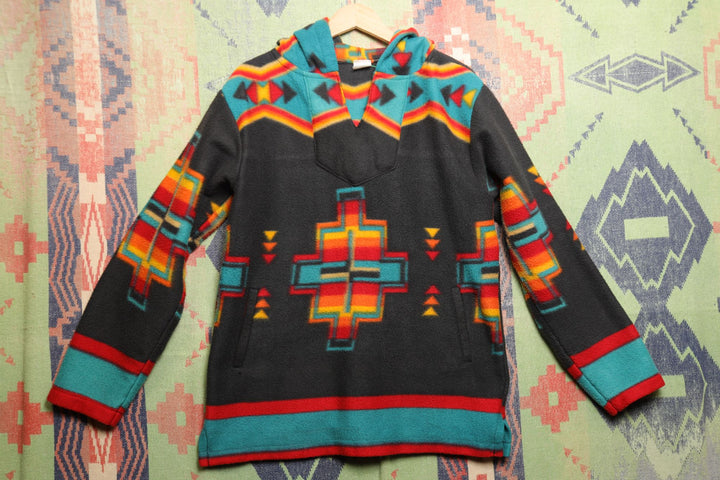 El Paso Vintage Southwestern Hoodie Small 90s