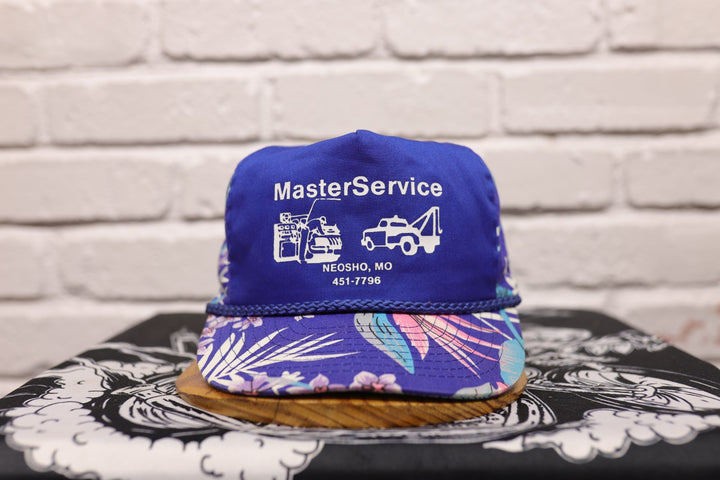 Master Service Vintage Floral Snapback Hat 80s