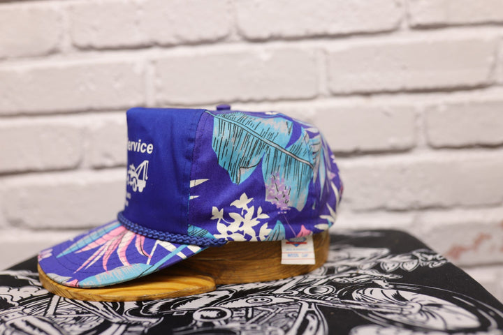 Master Service Vintage Floral Snapback Hat 80s