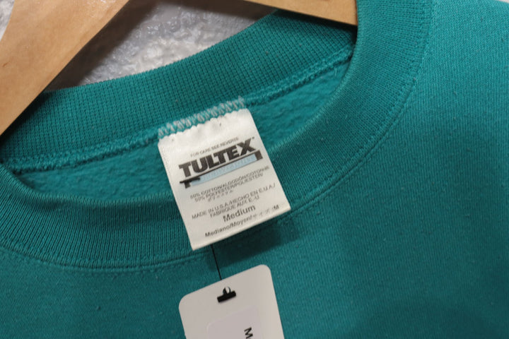 90s Vintage Tultex Teal Blank Sweatshirt Size Medium