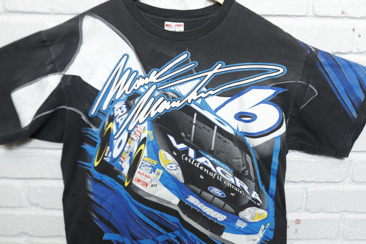 Nascar Mark Martin Vintage AOP Racing T Shirt 90s XL