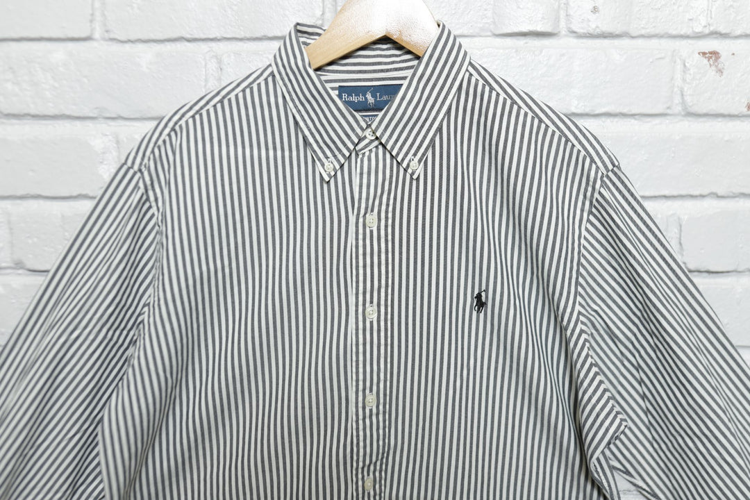 Polo Ralph Lauren Vintage Striped Shirt Large 2000s