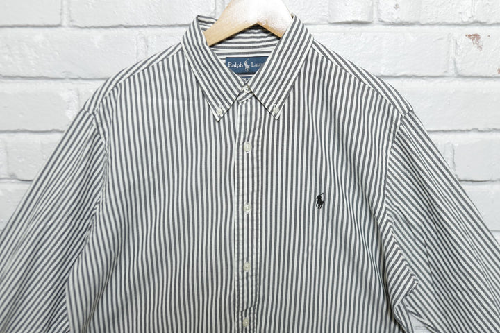 Polo Ralph Lauren Vintage Striped Shirt Large 2000s