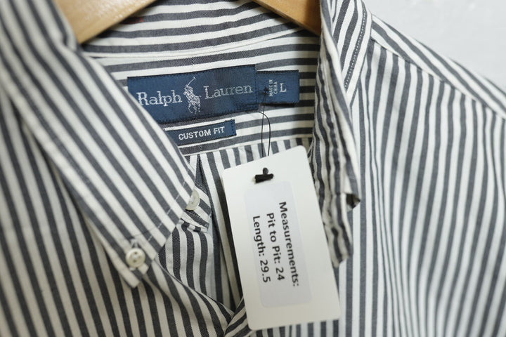 Polo Ralph Lauren Vintage Striped Shirt Large 2000s