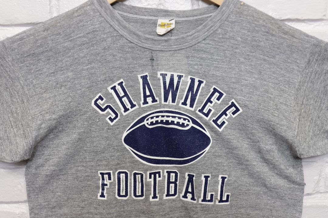 Shawnee Football Vintage Russel Crop T Shirt 80s Medium