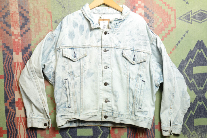 Levi's Vintage Bleached Denim Jacket Large 90s