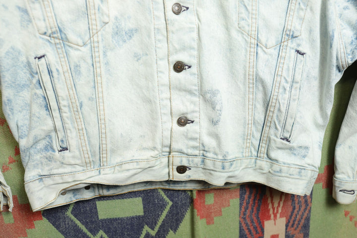 Levi's Vintage Bleached Denim Jacket Large 90s