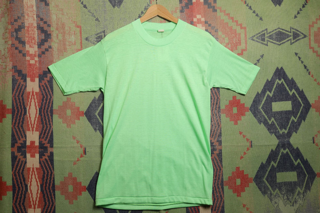 Spruce Vintage Blank Green T Shirt 80s Large