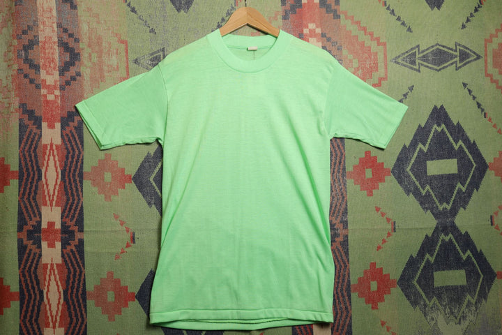 Spruce Vintage Blank Green T Shirt 80s Large