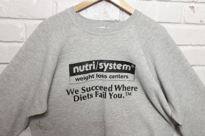 90s Vintage Nutri System Weight Loss Sweatshirt Size Medium