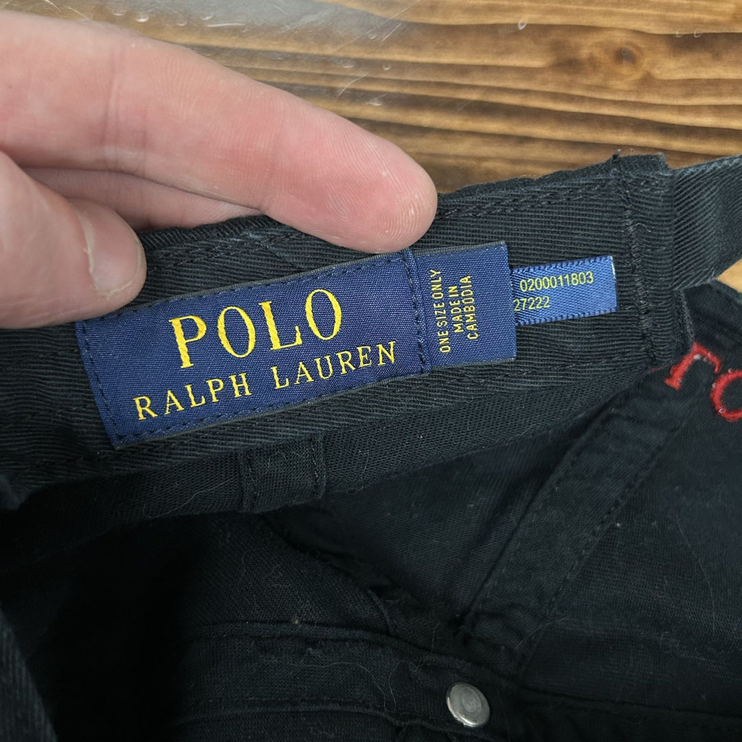 Polo Ralph Lauren Black Strap Back Hat