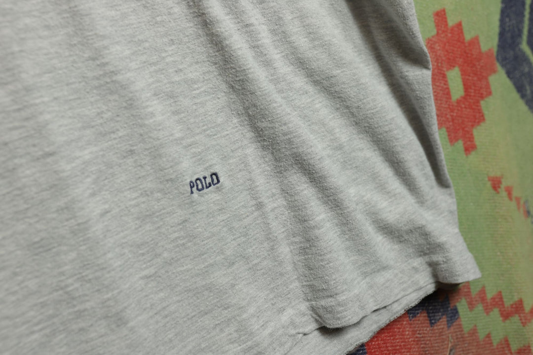 Polo Ralph Lauren Vintage Embroidered T Shirt 90s XL