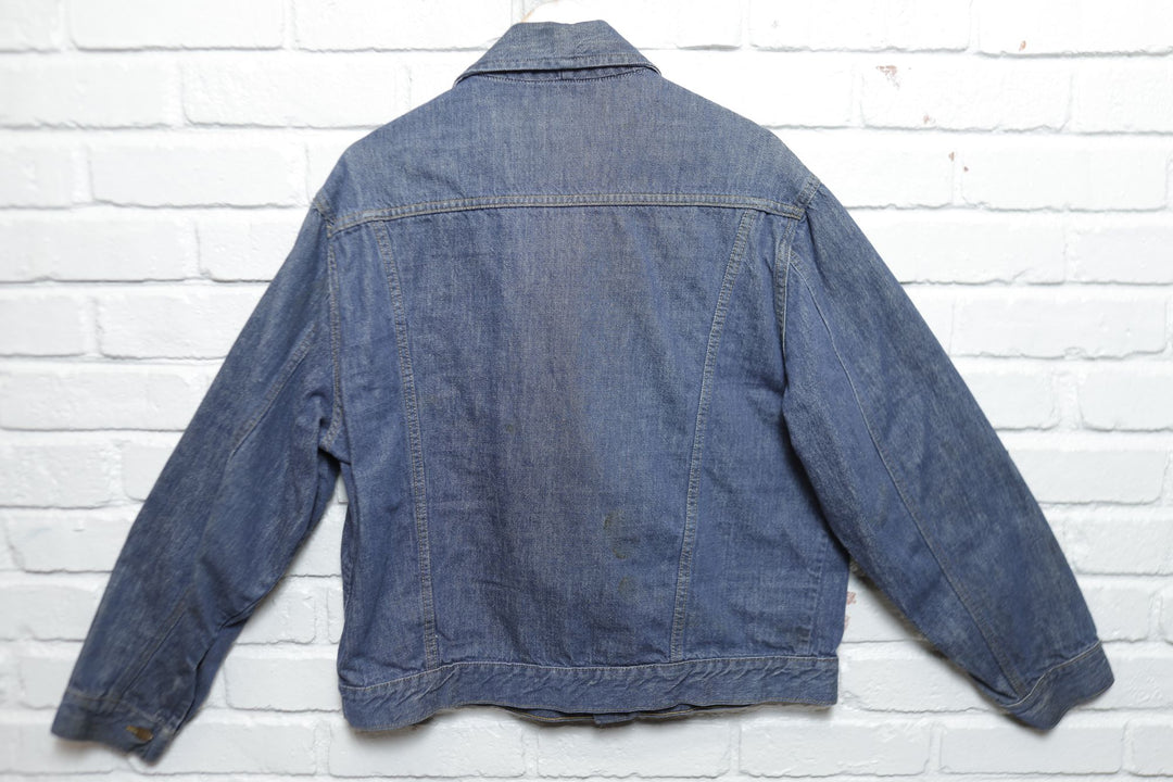 Roebucks Vintage Selvedge Denim Jacket Large 70s