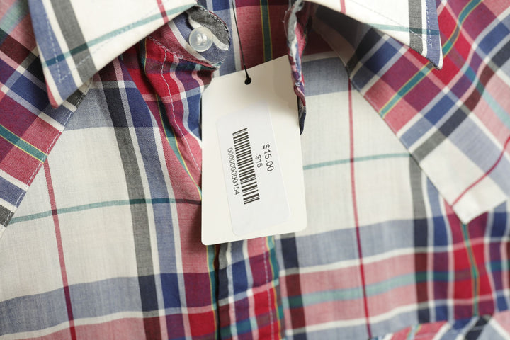 Express Riders Vintage Plaid Pearl Snap  Shirt 90s Medium