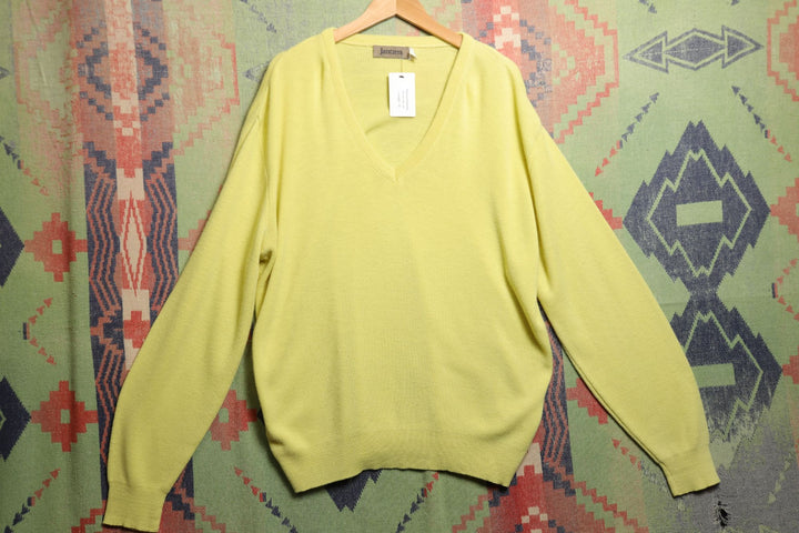 Jantzen Vintage Yellow Sweater XL 90s