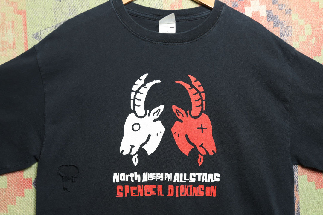 North Mississipi All Stars Spencer Dickinson Vintage Tour T Shirt Large 2000s