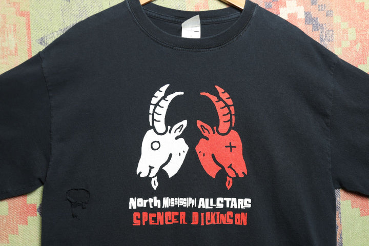 North Mississipi All Stars Spencer Dickinson Vintage Tour T Shirt Large 2000s