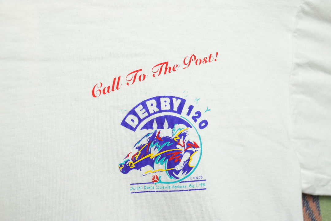 Kentucky Derby Vintage T Shirt Medium  90s