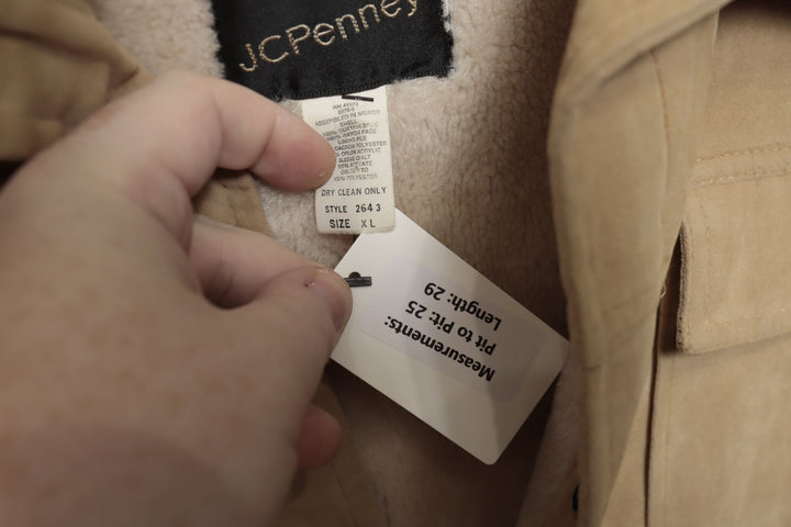 70s Vintage JC Penney  Sherpa Lined Jacket Size XL